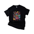 thumbnail image 1 of Groovy In My Testing Era Motivational Teacher Life Unisex T-Shirt, up to size 5XL, 1 of 3