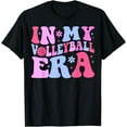 thumbnail image 1 of Groovy In My Volleyball Era T-Shirt mens t shirt，black，women，funny，misfits，men，journey，t-shirt, 1 of 4