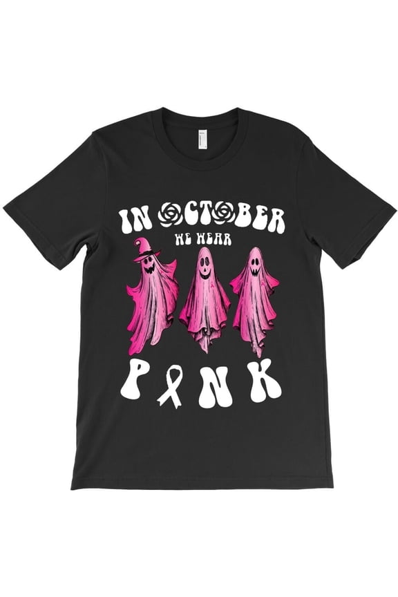Groovy In October We Wear Breast Themed Funny and Cute Themed Gift - Top Pick H938 T-Shirt, for Men and Women, Up to Size 5XL