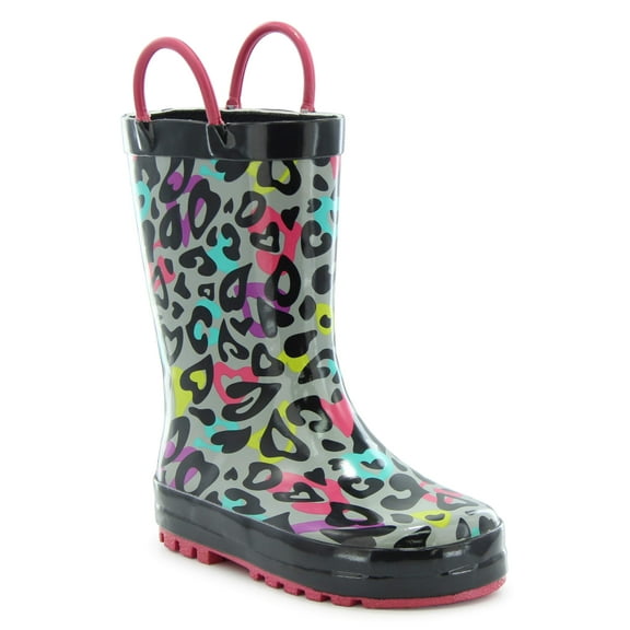 Groovy Leopard Girls' Rain Boot