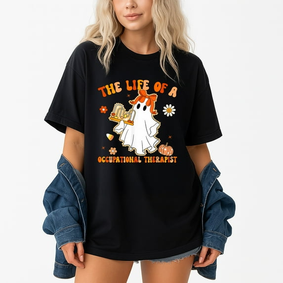 Groovy Life Of A OT Occupational Therapist Ghost Halloween – T-Shirt / Hoodie / Sweatshirt – Occupational Therapy Theme –