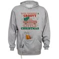 thumbnail image 1 of Groovy Little Christmas Beer Holder Tailgate Hoodie Sweatshirt Unisex Large Oxford, 1 of 4