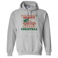 thumbnail image 1 of Groovy Little Christmas Hoodie Sweatshirt Unisex 3X-Large Grey, 1 of 5