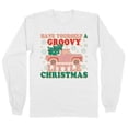 thumbnail image 1 of Groovy Little Christmas Long Sleeve Shirt Unisex 5X-Large White, 1 of 5