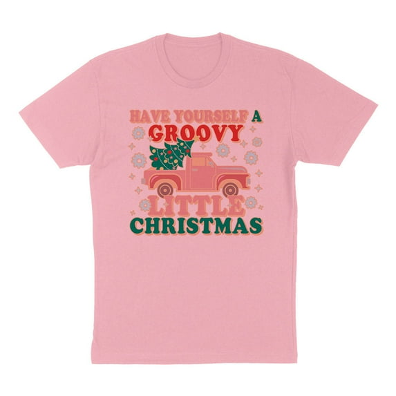 Groovy Little Christmas Shirt Unisex 3X-Large Pink