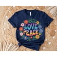 thumbnail image 1 of Groovy Love Peace T-Shirt: Retro 70s Hippie Festival Tee All Size S-5Xl, 1 of 5