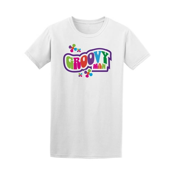 Groovy Man Retro Colors Tee Men's -Image by Shutterstock