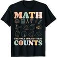 thumbnail image 1 of Groovy Math The Only Subject That Counts Math Teacher T-Shirt, 1 of 4