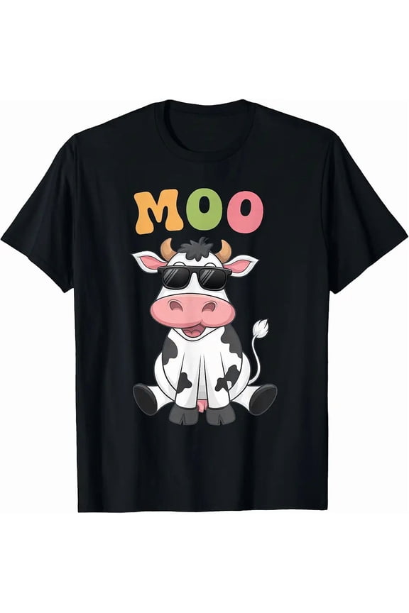 Groovy Moo Cow - Funny Farmer Cow Men Women s T-Shirt