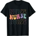 thumbnail image 1 of Groovy Nurse Shirt Women School Nurse RN ICU ER Pediatric T-Shirt, 1 of 4