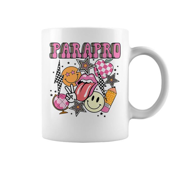 Groovy Parapro Retro Paraprofessional Back To School Coffee Mugs
