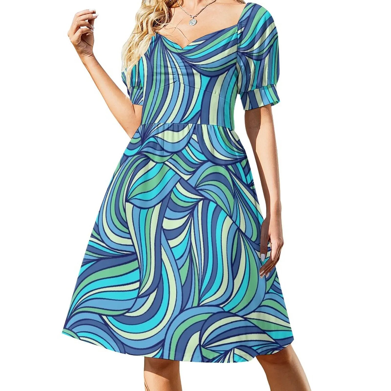 Groovy Pattern Dress ladies dresses for women 2024 women's clothing