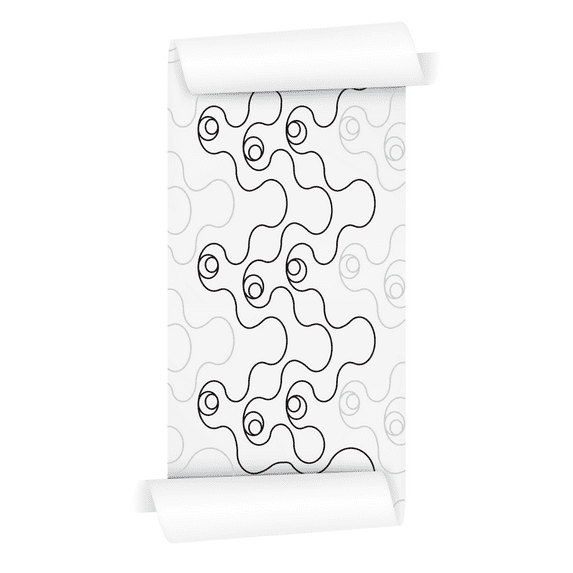 Groovy Patterns Longarm Quilting Pantograph - Amazing Ameba Design