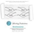 thumbnail image 1 of Groovy Patterns Longarm Quilting Pantograph - Brontosaurus Design, 1 of 1