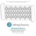 thumbnail image 1 of Groovy Patterns Longarm Quilting Pantograph - Diamond Waves Design, 1 of 1
