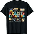 thumbnail image 1 of Groovy Play Is Learning Kindergarten Teacher Appreciation T-Shirt, 1 of 4