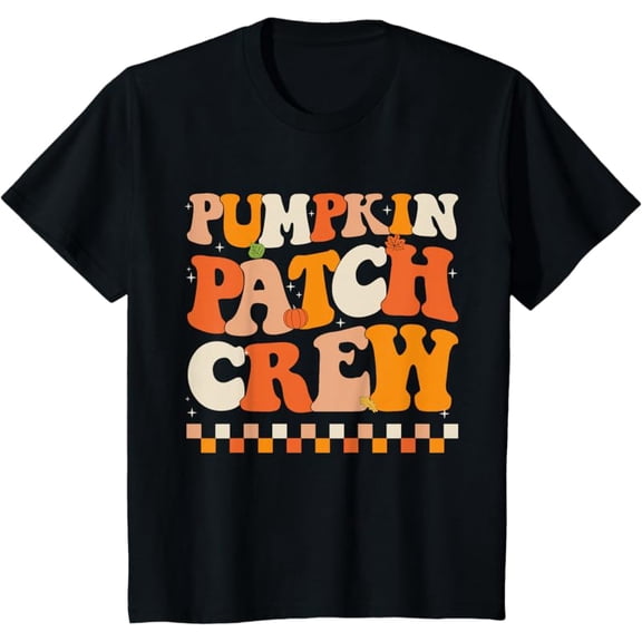 Groovy Pumpkin Patch Crew Pumpkin Patch Crew Fall Halloween T-Shirt