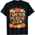 thumbnail image 1 of Groovy Pumpkin Picking Crew Matching Family Tee Autumn T-Shirt, 1 of 6