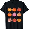 thumbnail image 1 of Groovy Pumpkins: Hippy Fall Mystic Peace Sign Thanksgiving T-Shirt, 1 of 5