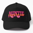 Groovy Retro Auntie Baseball Cap, Vintage Hat Design - Walmart.com