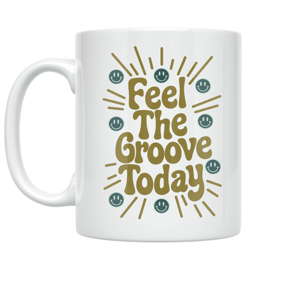 Groovy Retro Design - 70s Enthusiast - 11 oz Ceramic Coffee Mug