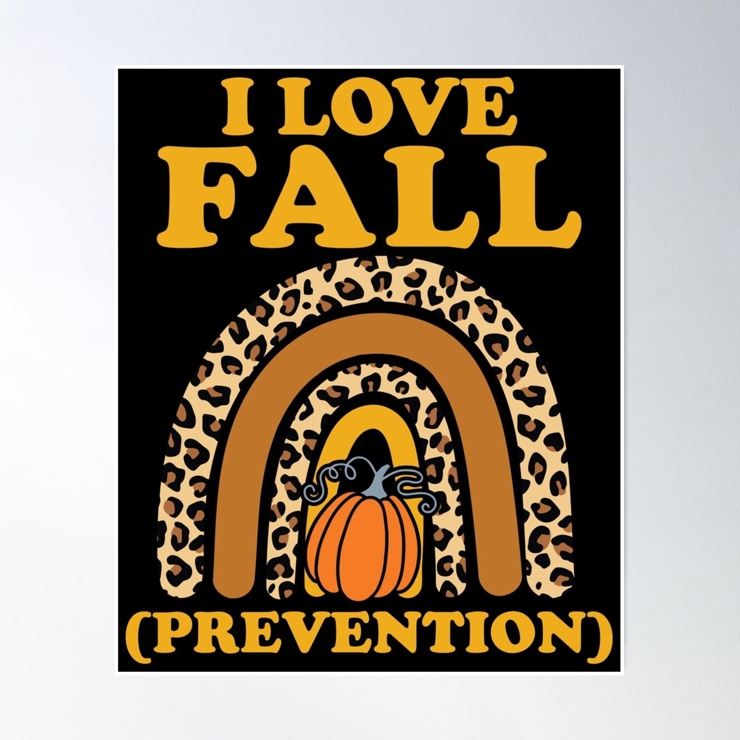 Groovy Retro I Love Fall Prevention Fall Physical Therapy Poster Wall ...