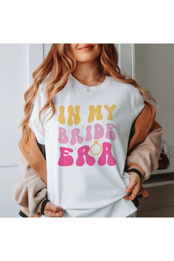 Groovy Retro In My Bride Era T-shirt _ Zazzle