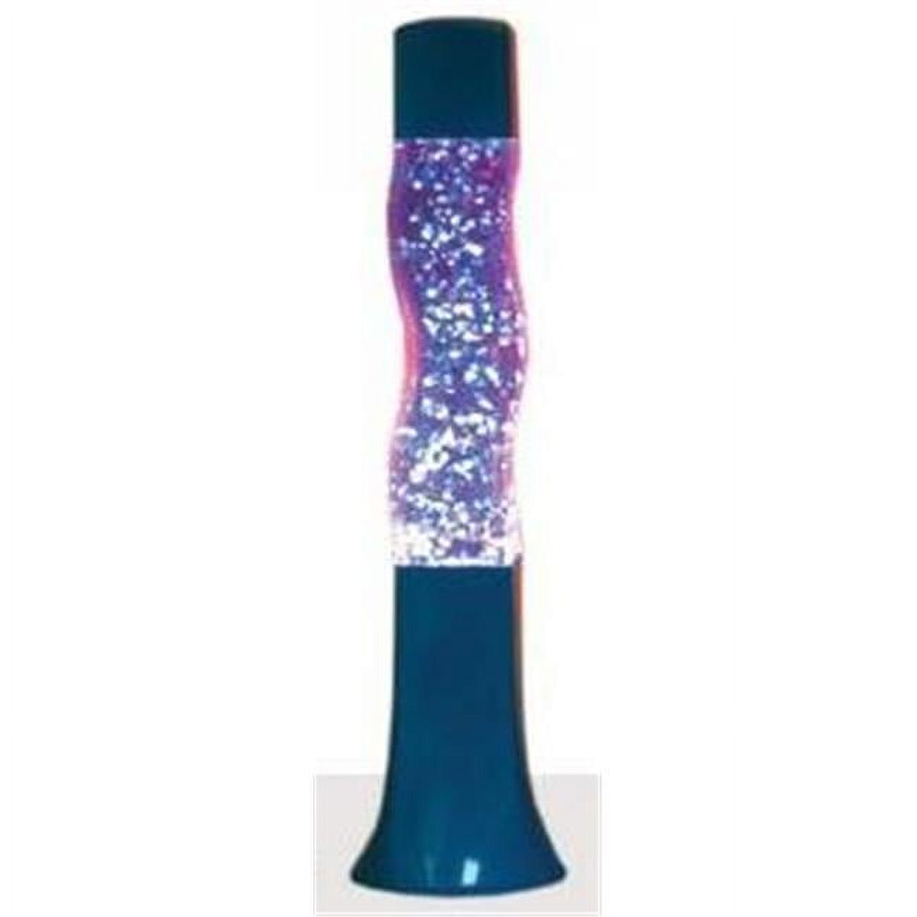 Groovy SShaped Glitter Lamp Blue
