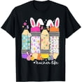 thumbnail image 1 of Groovy SPED Teacher Easter Bunny SPED Teaching Easter Day T-Shirt men and women can wear, black, white, gifts, 1 of 4