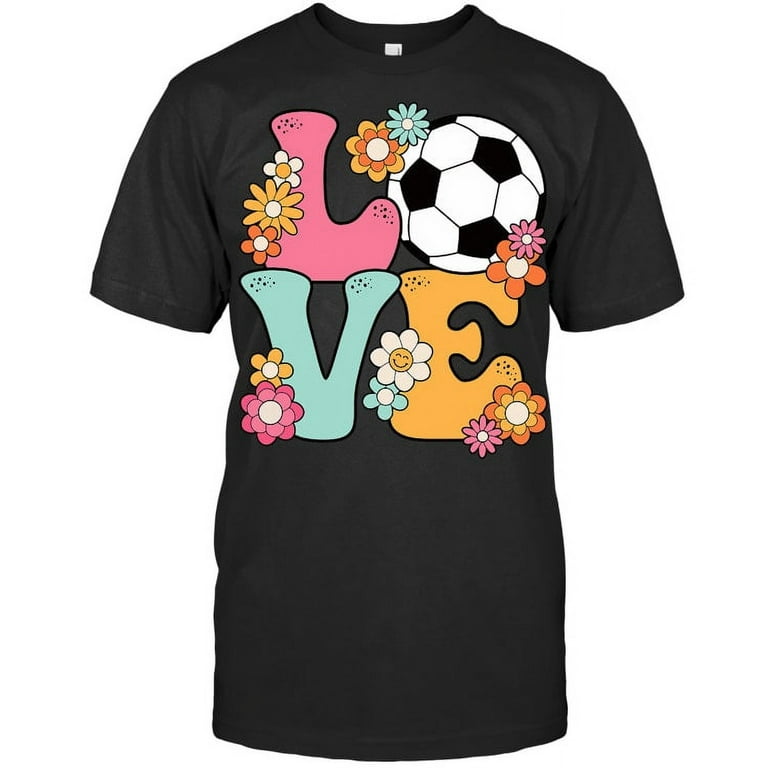 Love Women Teen Girls Soccer T-Shirts Love Women Teen Girls Soccer T-Shirts