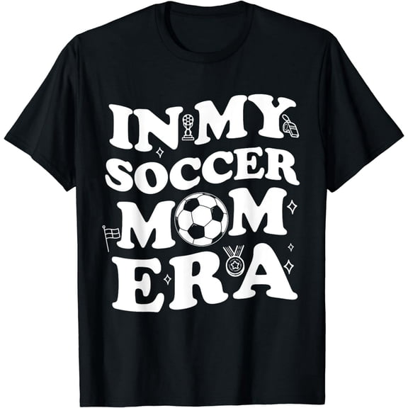 Groovy Soccer Mom Era Mother's Day Gift Short Sleeve Graphic T-Shirt