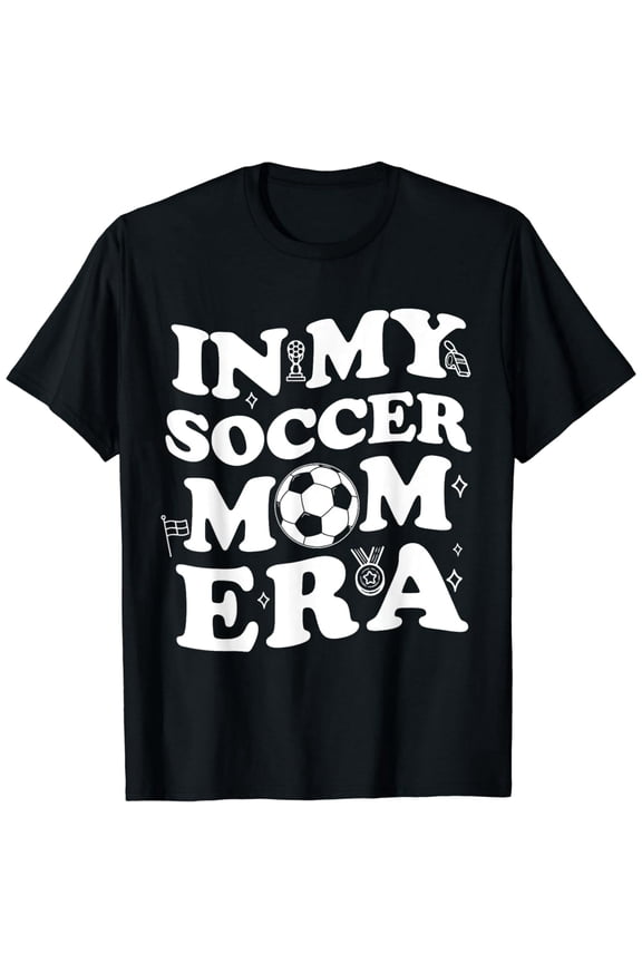 Groovy Soccer Mom Era Mother's Day Gift Short Sleeve Graphic T-Shirt