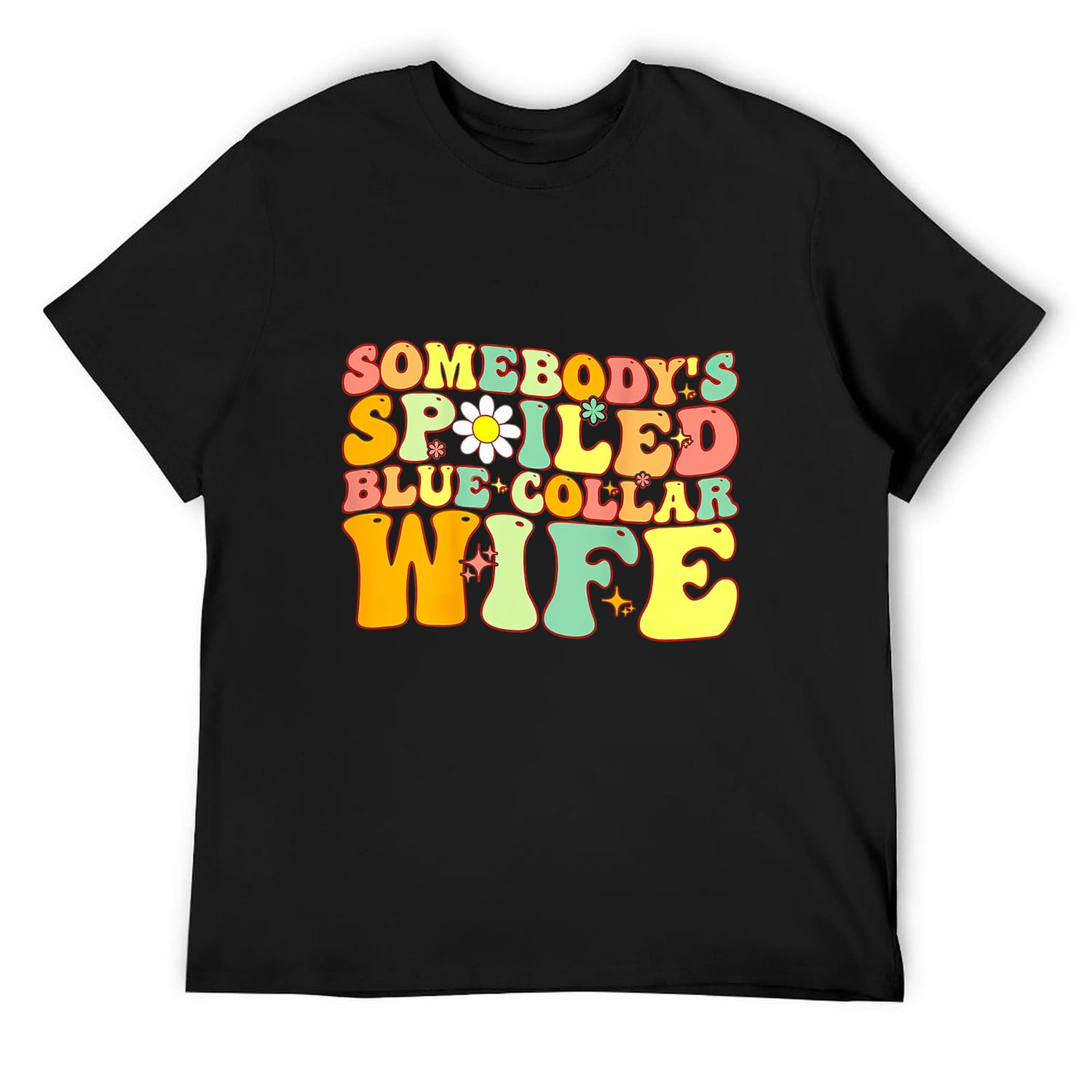 Funny "Spoiled Blue Collar Wife" T-Shirt For Women - Casual Short Sleeve Top, Comfortable Fit, Perfect For Daily Wear & Gifts