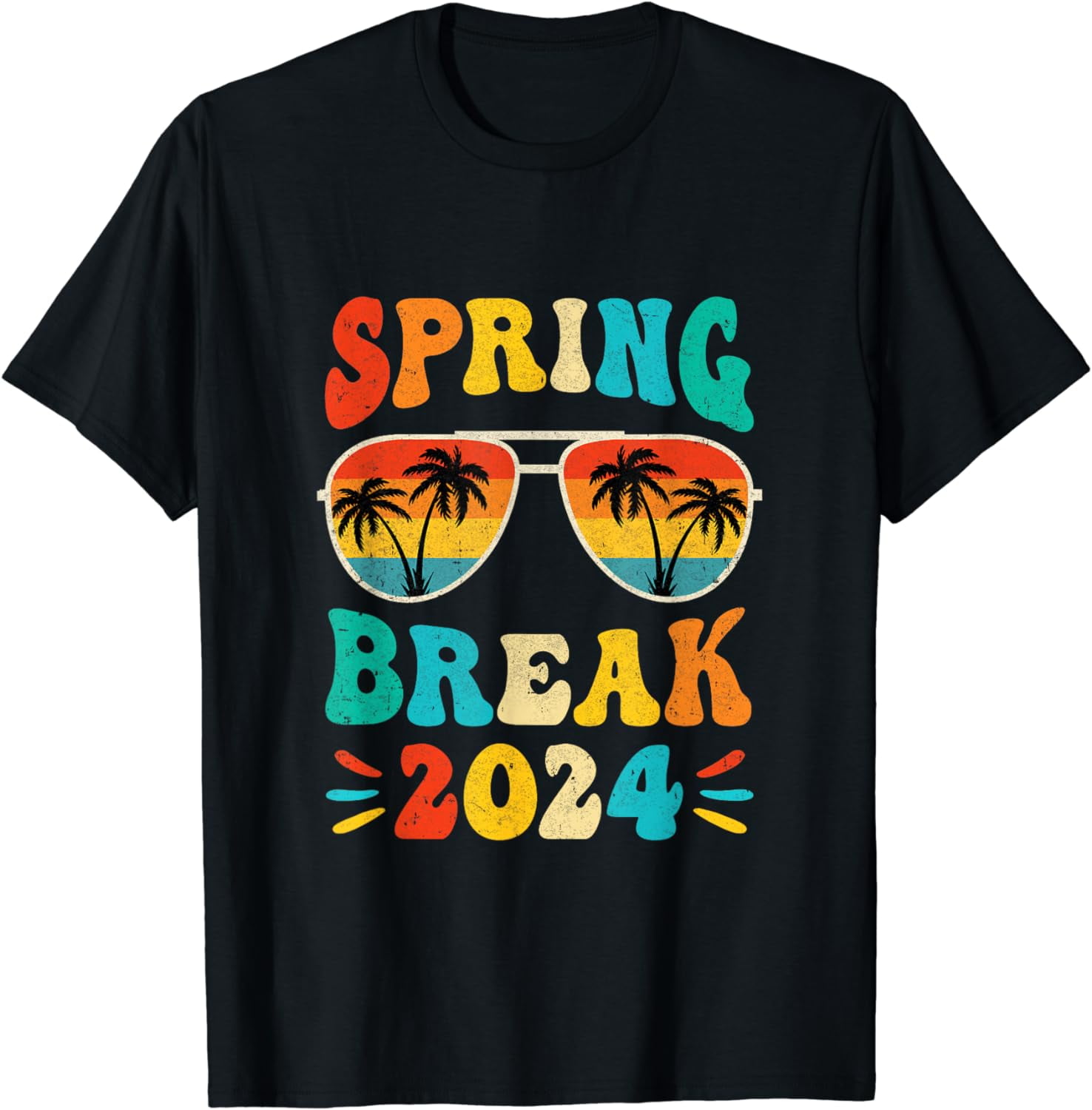 Groovy Spring Break 2024 School Family Beach Vacations TShirt