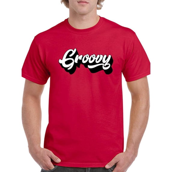 Groovy Style T-Shirt Men -Image by Shutterstock, Male 4X-Large