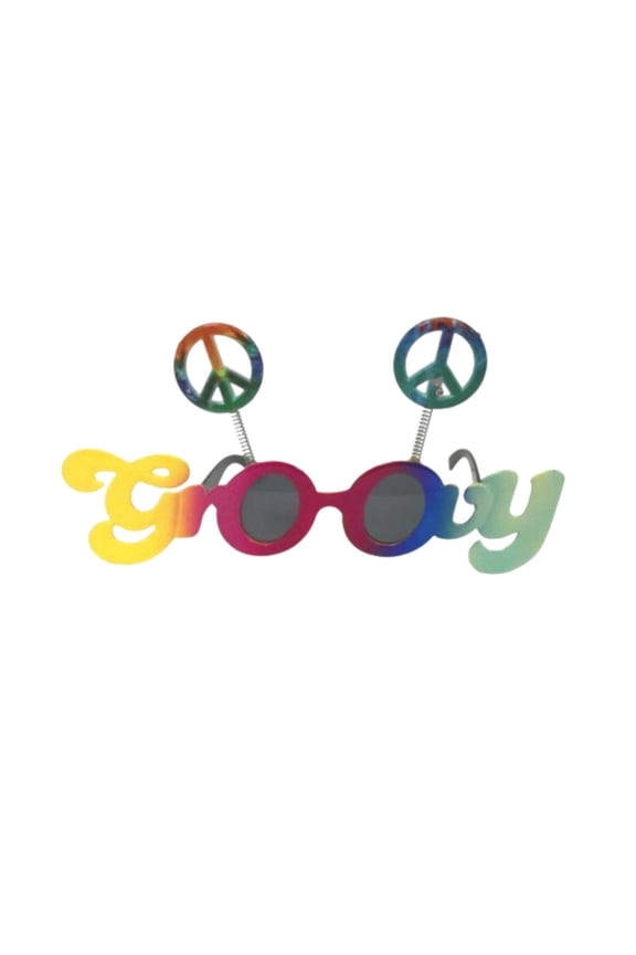 Groovy Sunglasses with Peace Signs (Each)