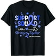 thumbnail image 1 of Groovy Support Squad Blue Ribbon Colon Cancer Awareness T-Shirt, 1 of 4