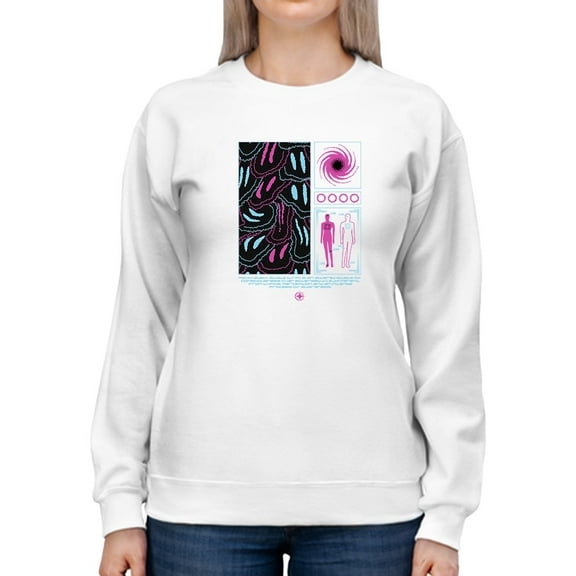 Groovy Techno Style Art Sweatshirt Women -Image by Shutterstock, Female 5X-Large