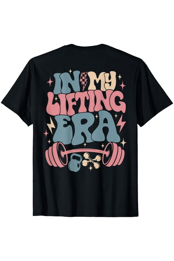 Groovy Weightlifting Era Aesthetic Women Short Sleeve Graphic T-Shirt