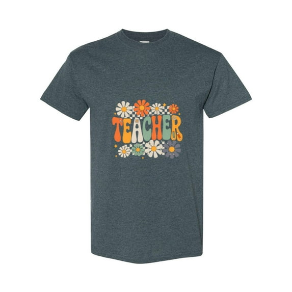 Groovy Wildflower Graphic For A Preppy Teacher Life Appreciation Unisex T-Shirt