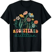 Groovy Wildflower Registered Dietitian Tees T-Shirt