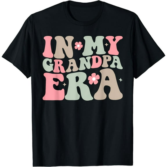 Groovy in My Grandpa Era Retro Family Matching Grandfather T-Shirt