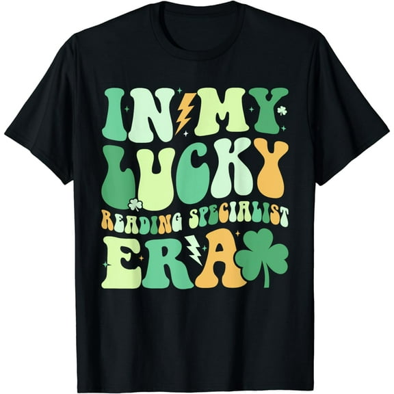 Groovy in My Lucky Reading Specialist Era St Patrick's Day T-Shirt