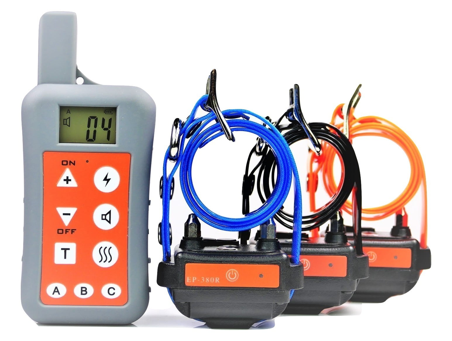 Groovypets EasyPet EP-380R Ultra Range 1200M Dog Training Collar System Remote Rechargeable Waterproof Dog Shock Collar Bark Trainer