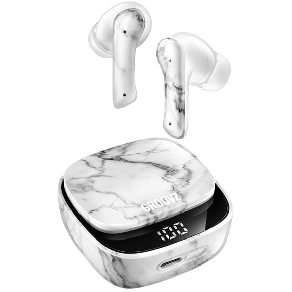 Groovz True Wireless Earbuds with 26hr Battery Life Charging Case (2024 latest model)