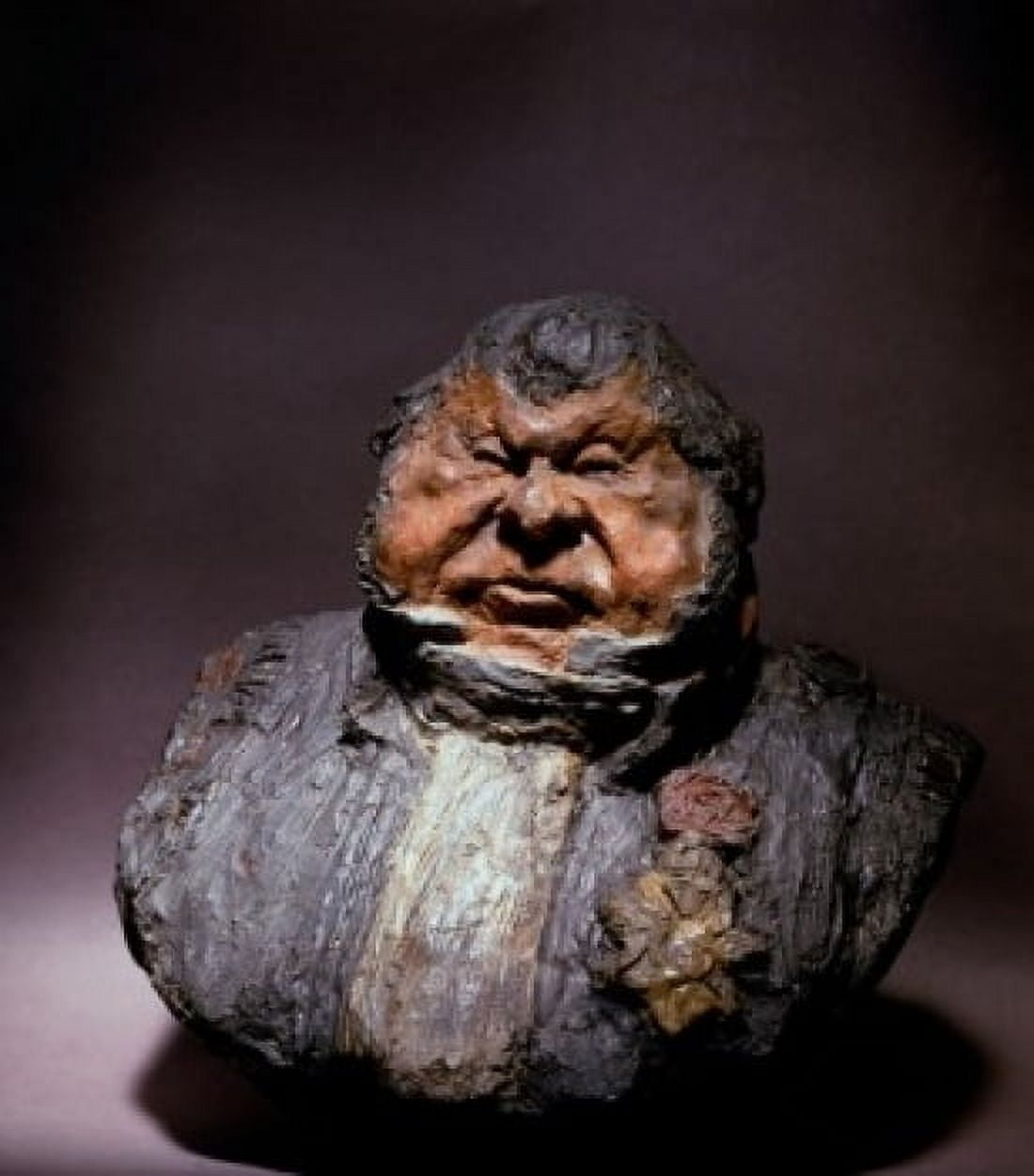 Gros Gras Et Satisfait Big Fat And Satisfied Honore Daumier (1808-1879 French) Sculpture Canvas Art - Honore Daumier (24 x 36)
