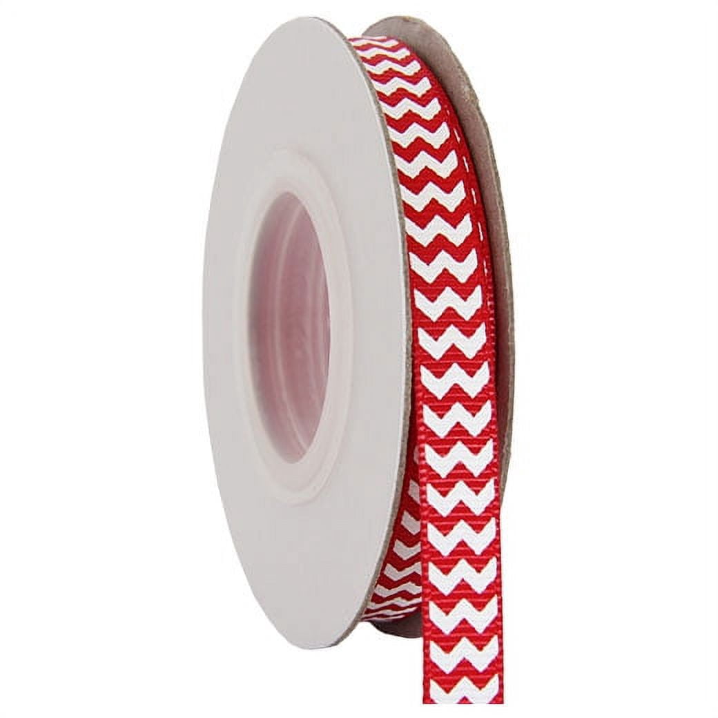 Grosgrain Chevron Ribbon by Threadart 3/8