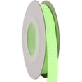 thumbnail image 1 of Threadart Grosgrain Dots Ribbon 3/8" - 10 Yards - Neon Green - Available in 19 colors and 4 Widths - For Bows, Decorations, Hair Clips, and More, 1 of 7