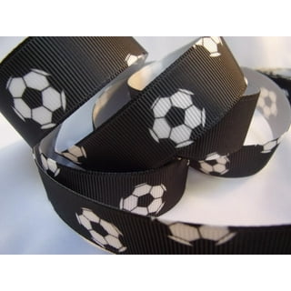Chuangdi Chuangdi 6 Pieces Soccer Hair Accessories Soccer Sports Hair Bows  Soccer Hair Ties for Girls Women Soccer Football Present Players Coaches  Teams Favor Gifts (Soccer Series Black and White) 6 Count (