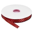 thumbnail image 1 of Grosgrain Ribbons 100 Yards 5/8 Inch Wine Red Gold Dots Ribbon for Crafts Gift Wrapping Wedding, 1 of 7